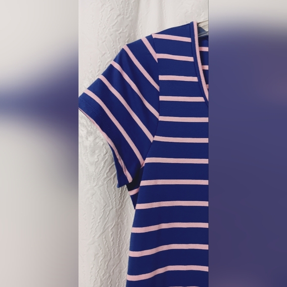 NWT Lilly Pulitzer Short Sleeve Beacon Striped T-shirt Dress Size M - Picture 6 of 13
